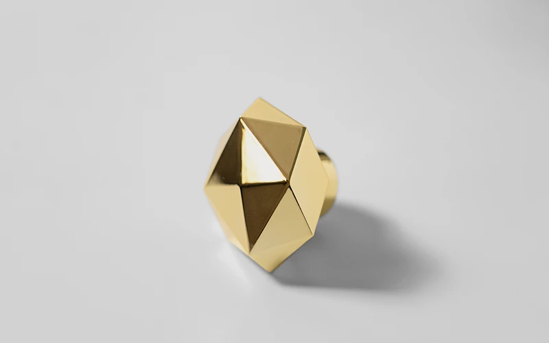 Gold plated cosmetics cap