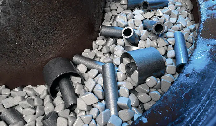 iron socket vibratory deburring